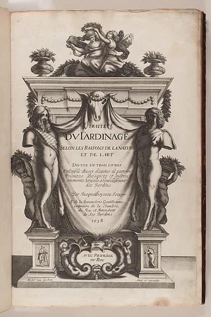 Traité du Jardinage selon les Raisons de la Nature et de l'Art, by Michel van Lochom