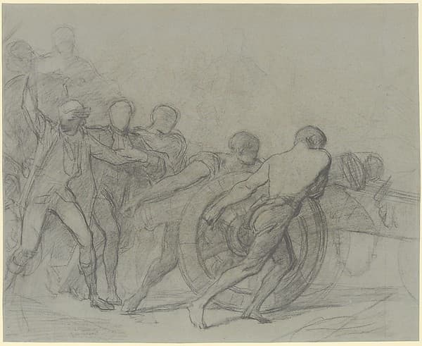Study for "The Enrollment of the Volunteers of 1792", by Thomas Couture