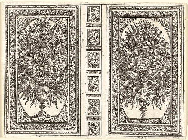 Book Cover (Two Flower Vases), by Sébastien Leclerc I