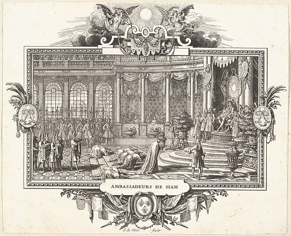 Ambassador of Siam before Louis XIV, by Sébastien Leclerc I