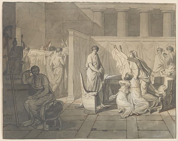 The Lictors Bringing Brutus the Bodies of his Sons, by Jacques Louis David