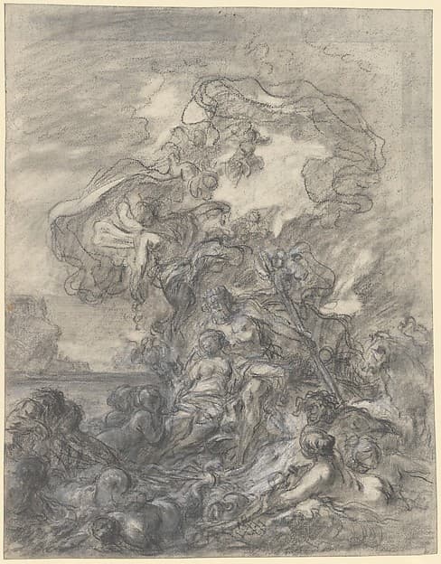Allegory of Fishery: Neptune and Amphitrite, by Gabriel François Doyen