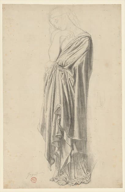Study for the Figure of Stratonice, by Jean Auguste Dominique Ingres