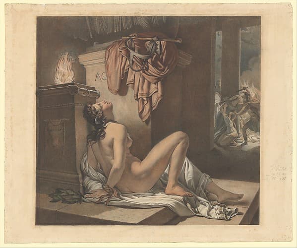 Cassandra Imploring Athena for Revenge Against Ajax, by Jérôme Martin Langlois