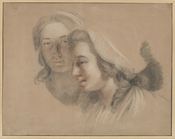 Marie Gabrielle Capet and Marie Marguerite Carreaux de Rosemond, by Adélaïde Labille-Guiard