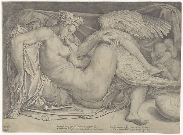 Leda and the Swan, by Cornelis Bos