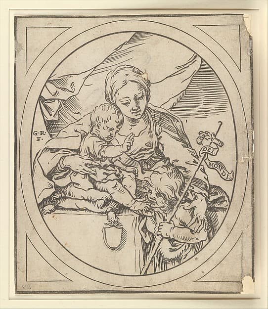 The Virgin and Child with the Chirst Child blessing the young John the Baptist, by Bartolomeo Coriolano