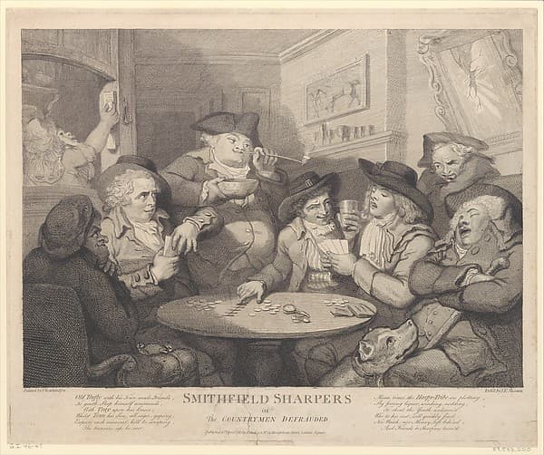 Smithfield Sharpers, or the Countryman Defrauded, by John Keyse Sherwin
