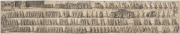 Funeral Procession of William Lodewijk count of Nassau, July 13, 1620 in Leeuwarden, by Pieter Feddes van Harlingen
