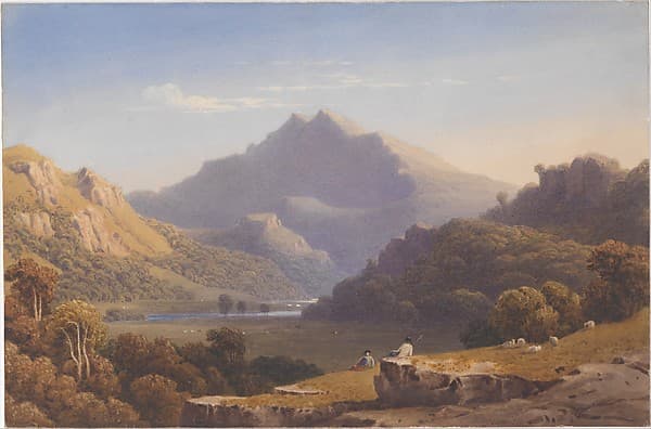 Snowdon from Llyn Nantlle, North Wales, by George Fennel Robson