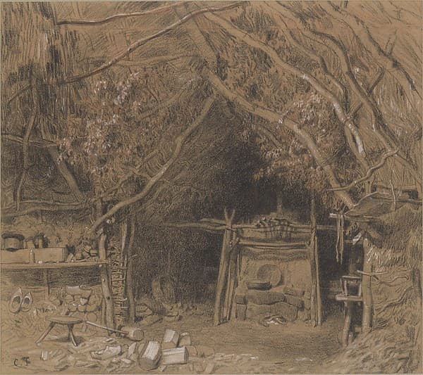 The Workshop of a Wooden Shoe Maker, by Constant Troyon
