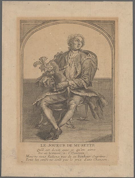 Musette Player (Le Joueur de Musette), by Anonymous, French, 18th century