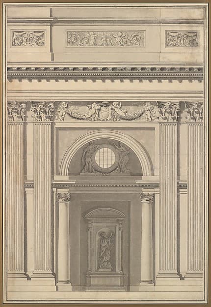 Elevation of a Wall, by Jean Guillaume Moitte