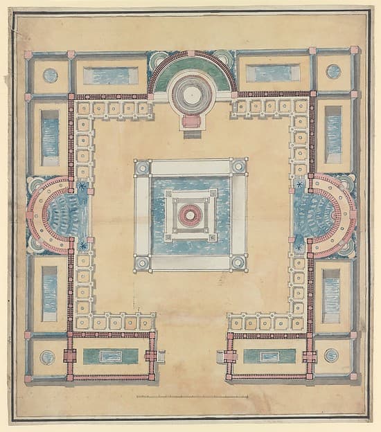 Plan for a Menagerie, by Charles Percier