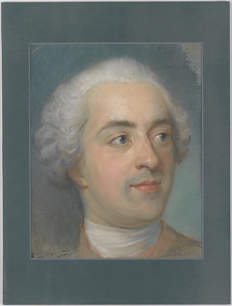 Préparation for a Portrait of Louis XV (1710-1774), by Maurice Quentin de La Tour