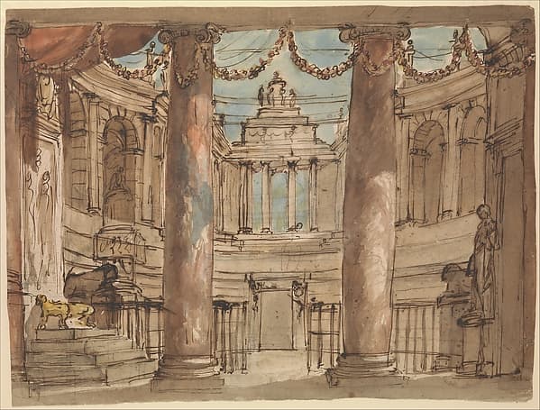 Design for a Stage Set, by Giuseppe Barberi