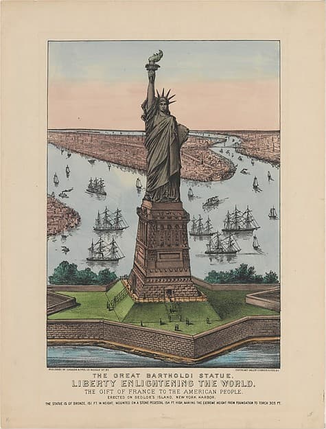 The Great Bartholdi Statue – Liberty Enlightening the World, by Currier & Ives