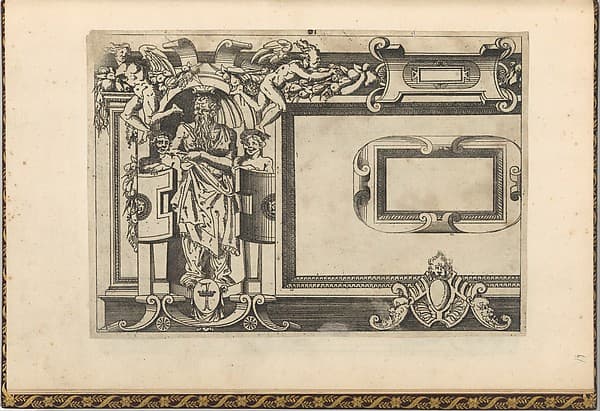 Designs for frames after the Galerie de François 1er at Fontainebleau, by Jacques Androuet Du Cerceau