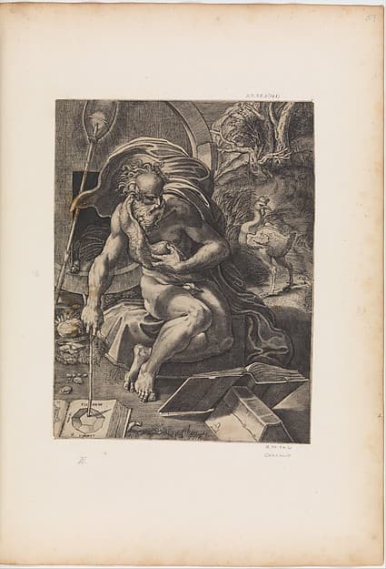 Diogenes, by Giovanni Jacopo Caraglio