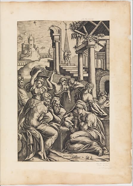 The Adoration of the Shepherds, by Pieter van der Heyden