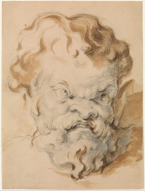 Head of Silenus, by Paul Cézanne