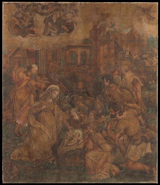 The Adoration of the Shepherds (Cartoon), by Anonymous, Netherlandish, 16th century