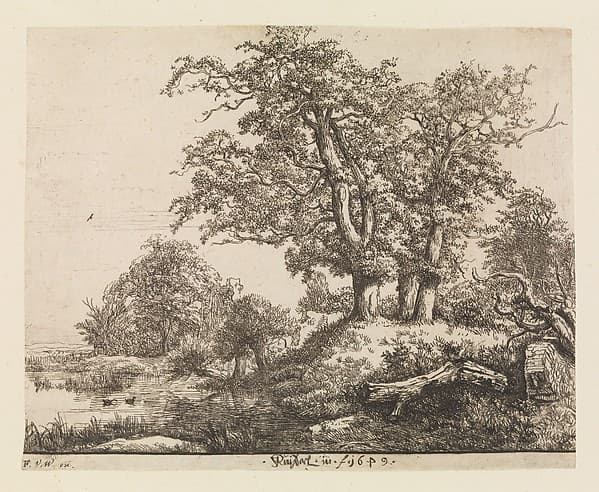 The Three Oaks, by Jacob van Ruisdael