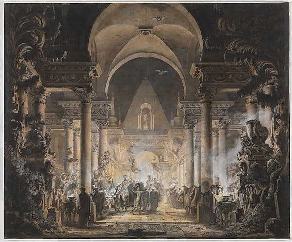 The Tomb of Agamemnon, by Louis Jean Desprez