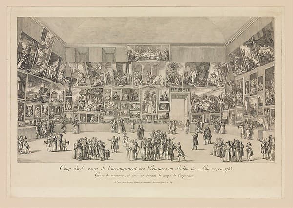 View of the Salon of 1785, by Pietro Antonio Martini