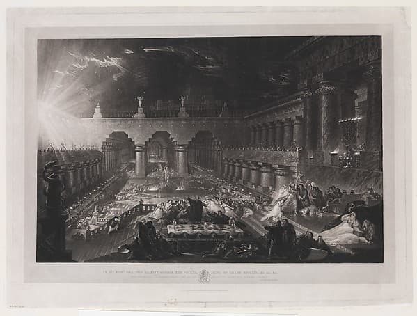 Belshazzar's Feast (First Plate), by John Martin