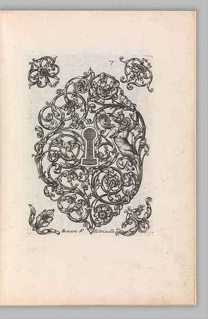 Diverses Pieces de Serruriers, page 8 (recto), by Jean Berain