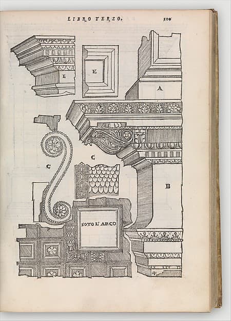 Libro primo (-quinto, estraordinario) d'architettura, by Sebastiano Serlio