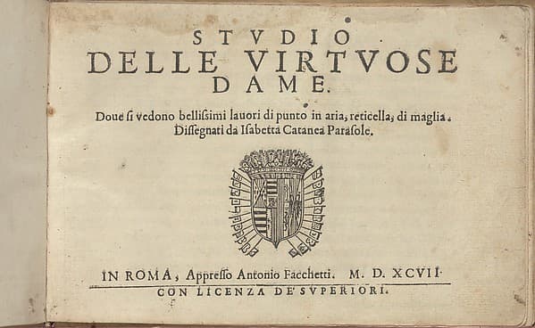 Studio delle virtuose Dame, by Isabella Catanea Parasole