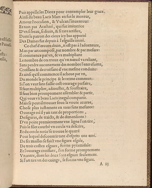 La Pratique de l'Aiguille, page 3 (recto), by Matthias Mignerak