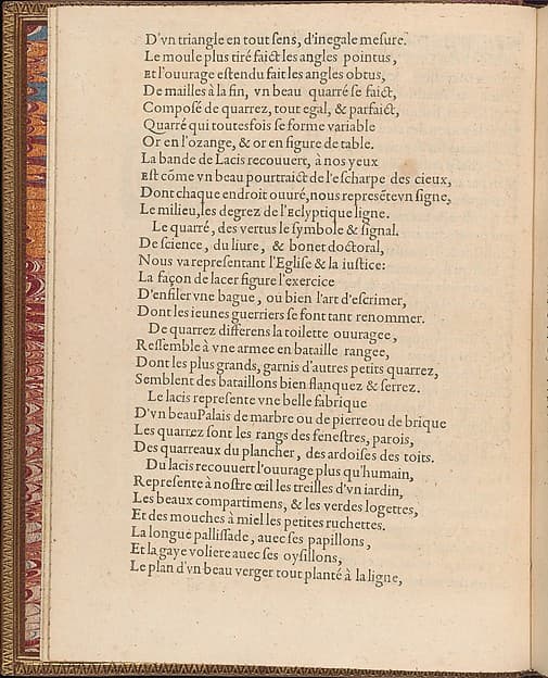 La Pratique de l'Aiguille, page 3 (verso), by Matthias Mignerak