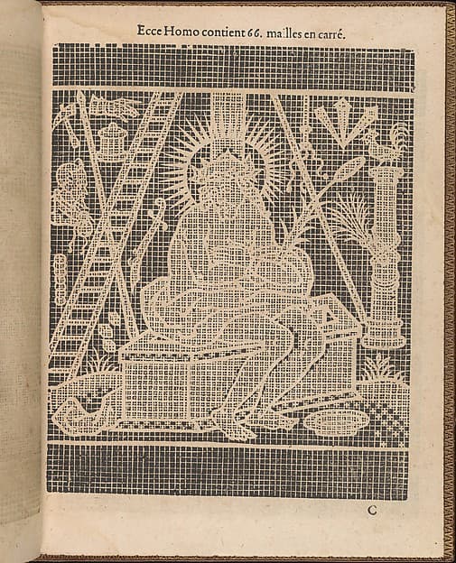 La Pratique de l'Aiguille, page 9 (recto), by Matthias Mignerak