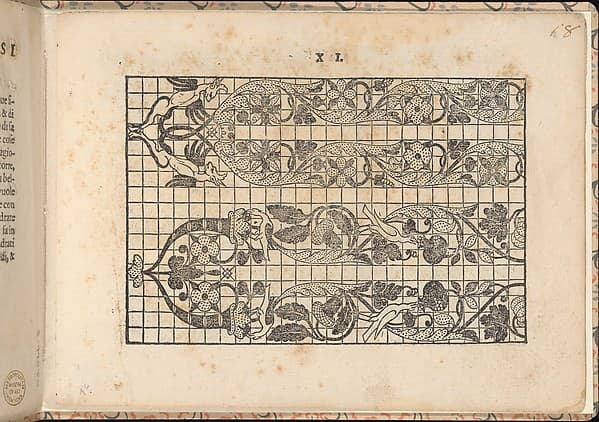 La vera perfettione del disegno di varie sorti di recami, page 3 (recto), by Giovanni Ostaus