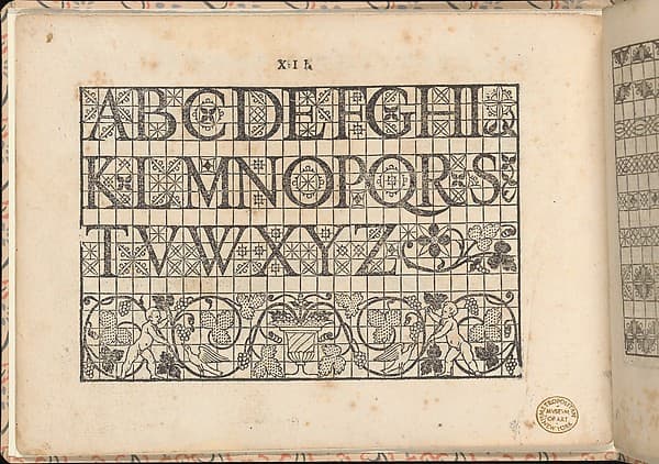 La vera perfettione del disegno di varie sorti di recami, page 3 (verso), by Giovanni Ostaus