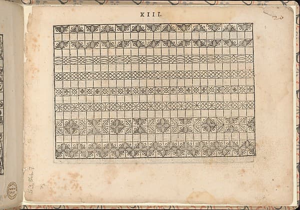 La vera perfettione del disegno di varie sorti di recami, page 4 (recto), by Giovanni Ostaus