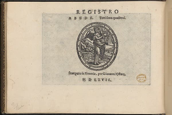 La Vera Perfettione del Disegno di varie sorti di recami, page 40 (verso), by Giovanni Ostaus