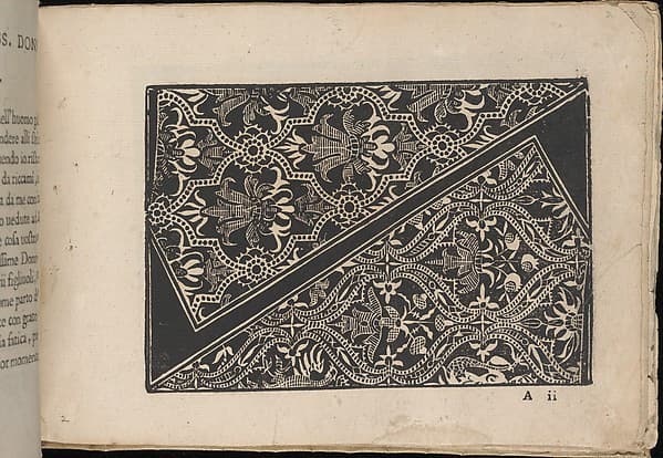 Fiori di Ricami Nuovamente Posti in Luce, page 2 (recto), by Matteo Florimi