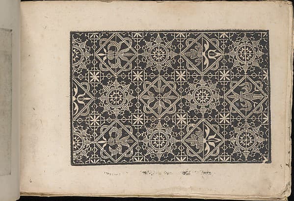 Fiori di Ricami Nuovamente Posti in Luce, page 6 (recto), by Matteo Florimi