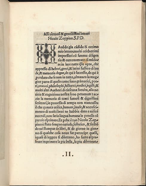 Esemplario di lavori, page 2 (recto), by Nicolò Zoppino