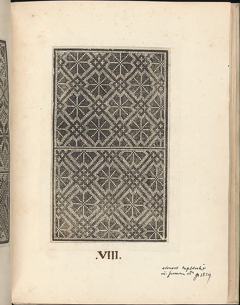 Esemplario di lavori, page 8 (recto), by Nicolò Zoppino