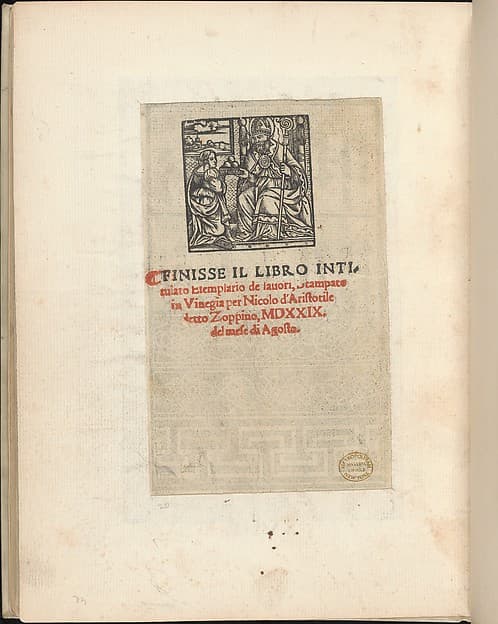 Esemplario di lavori, page 18 (verso), by Nicolò Zoppino