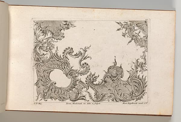 Design for a Ceiling Decoration, plate 3 from "Unterschiedliche neu inventierte Deken oder Plafond", by Jeremias Wachsmuth