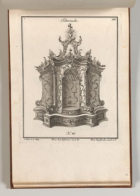 Design for a Tabernacle, plate 1 from "Tabernacle", by Franz Xavier Habermann