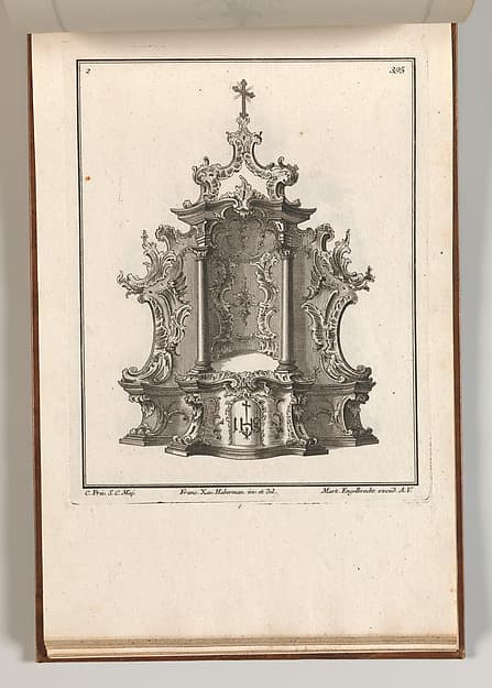 Design for a Tabernacle, plate 2 from "Tabernacle", by Franz Xavier Habermann