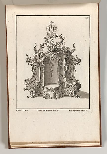 Design for a Tabernacle, plate 4 from "Tabernacle", by Franz Xavier Habermann