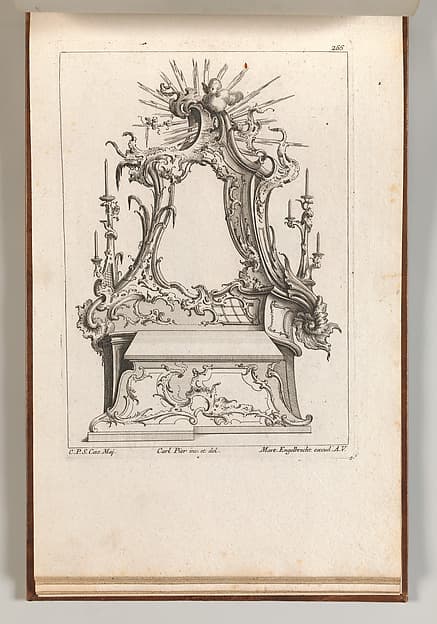 Design for an Altar, plate 3 from an Untitled Series of Designs for Altars, by Jacob Gottlieb Thelot